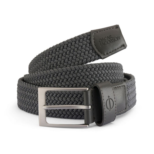 Oscar Jacobson Mews Men's Braided Golf Belt 2026 - Pewter Pewter Medium