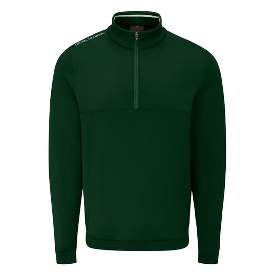Oscar Jacobson Westland Mens 1/4 Zip Pullover Golf Top 2025 - Pineneedle Pineneedle M