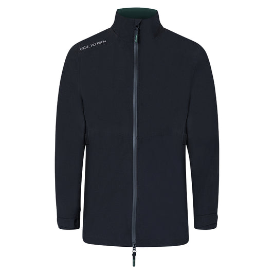 Oscar Jacobson Alex Full Zip Waterproof Mens Golf Jacket 2025 - Black / Pineneedle Black / Pineneedle M