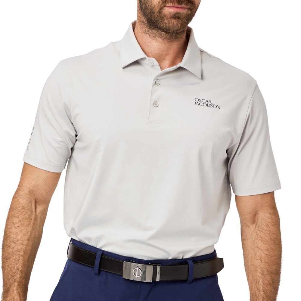 Oscar Jacobson Bullock Tour Men's Golf Polo Shirt 2026 - Aluminium