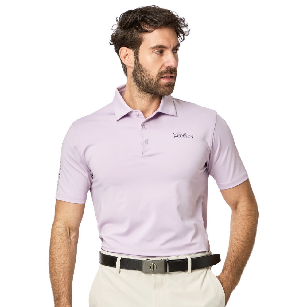 Oscar Jacobson Bullock Tour Men's Golf Polo Shirt 2026 - Lavender