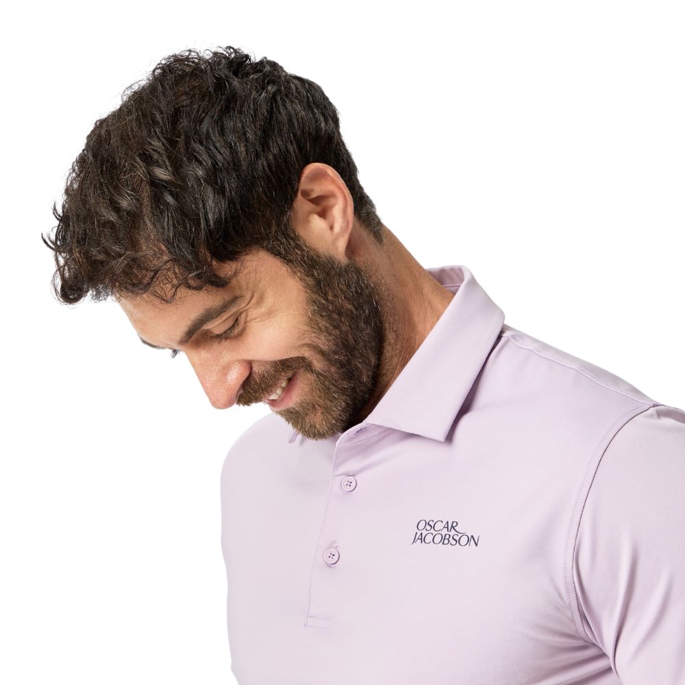 Oscar Jacobson Bullock Tour Men's Golf Polo Shirt 2026 - Lavender