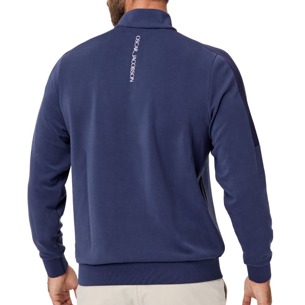Oscar Jacobson Drew Men's Pullover Golf Top 2026 - Navy