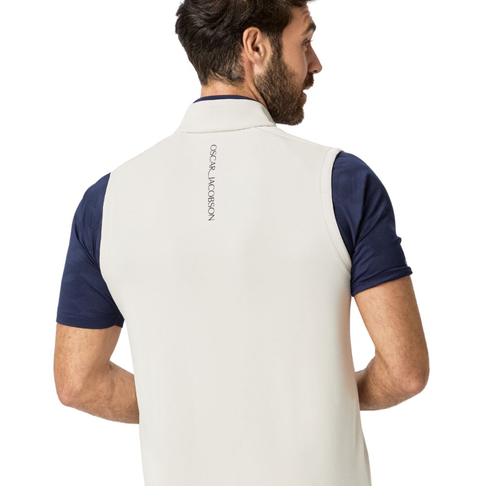 Oscar Jacobson Drew Sleeveless Men's Pullover Golf Top 2026 - Aluminium