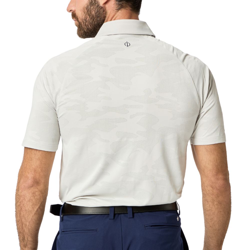 Oscar Jacobson Herald Men's Golf Polo Shirt 2026 - Aluminium
