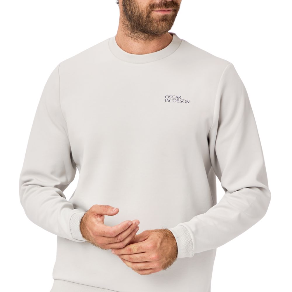 Oscar Jacobson Johnstone Tour Men's Pullover Golf Top 2026 - Aluminium