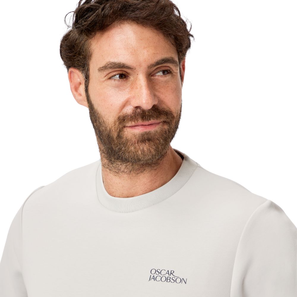 Oscar Jacobson Johnstone Tour Men's Pullover Golf Top 2026 - Aluminium