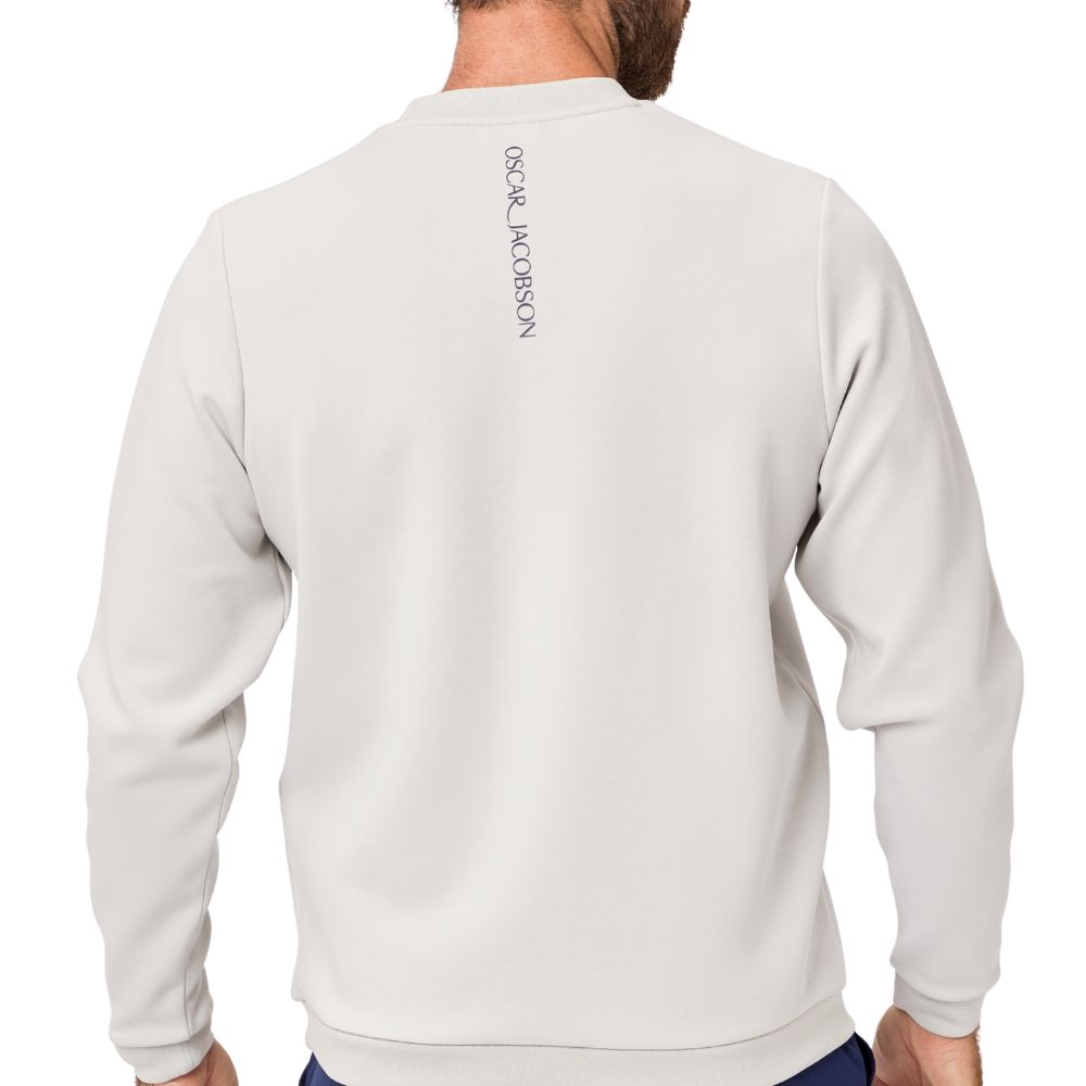 Oscar Jacobson Johnstone Tour Men's Pullover Golf Top 2026 - Aluminium