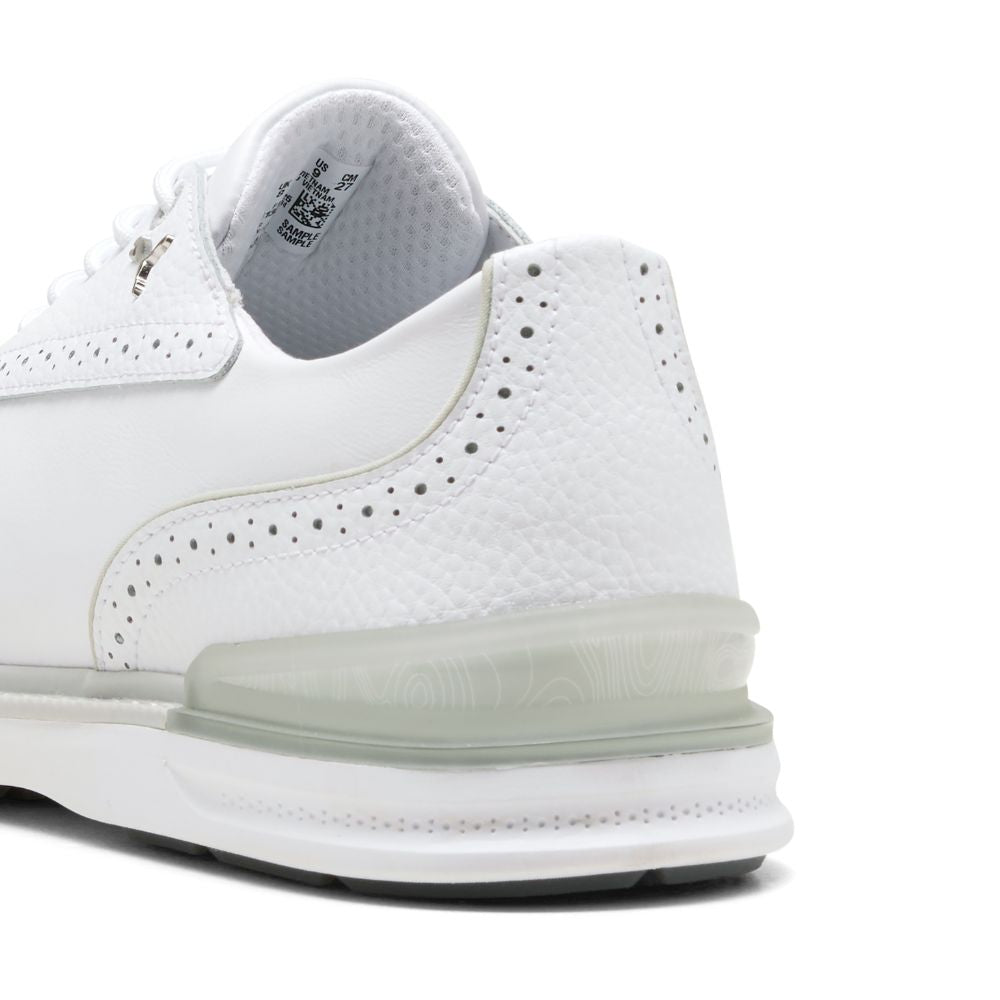 PUMA Avant 2.0 Spikeless Golf Shoes 2026 - White / Ash Grey / Slate Sky