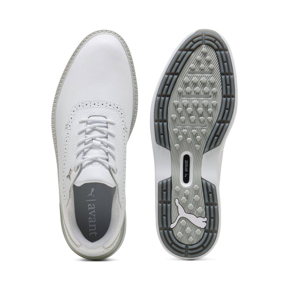 PUMA Avant 2.0 Spikeless Golf Shoes 2026 - White / Ash Grey / Slate Sky