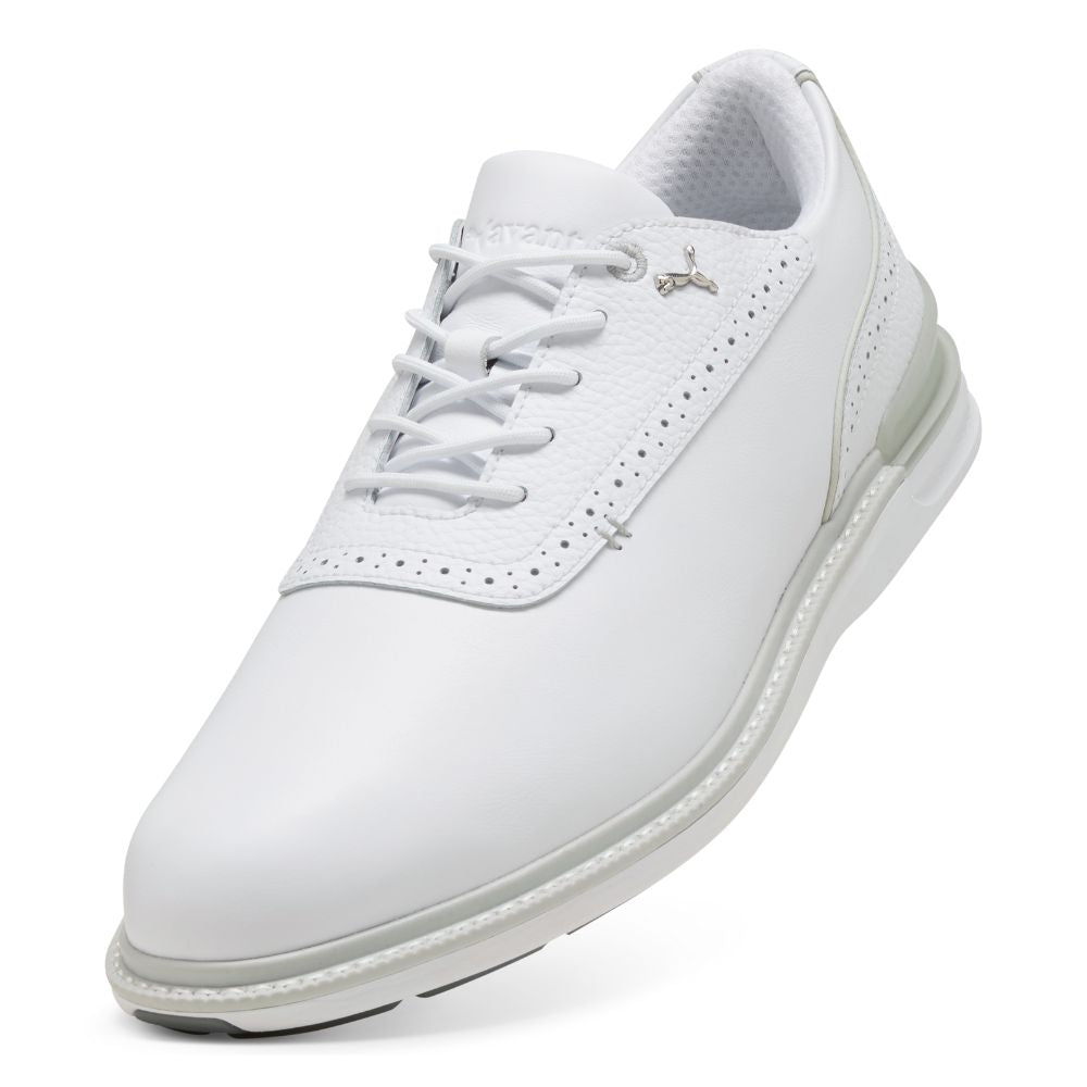 PUMA Avant 2.0 Spikeless Golf Shoes 2026 - White / Ash Grey / Slate Sky