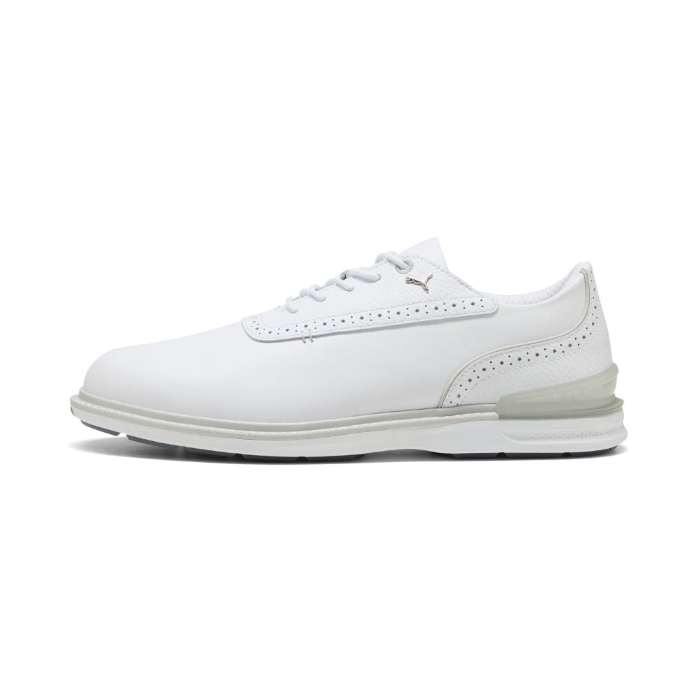 PUMA Avant 2.0 Spikeless Golf Shoes 2026 - White / Ash Grey / Slate Sky