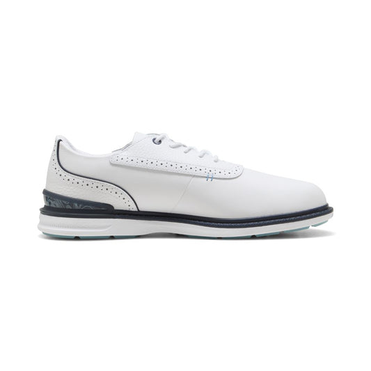PUMA Avant 2.0 Spikeless Golf Shoes 2026 - White / Deep Navy / Spring Blue