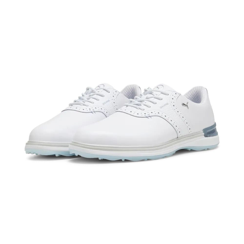 PUMA Avant Men's Spikeless Golf Shoe - White / Grey / Blue
