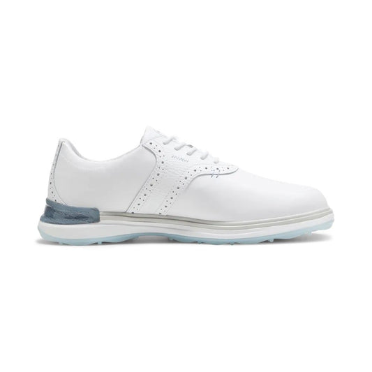 PUMA Avant Men's Spikeless Golf Shoe - White / Grey / Blue White / Grey / Blue 7