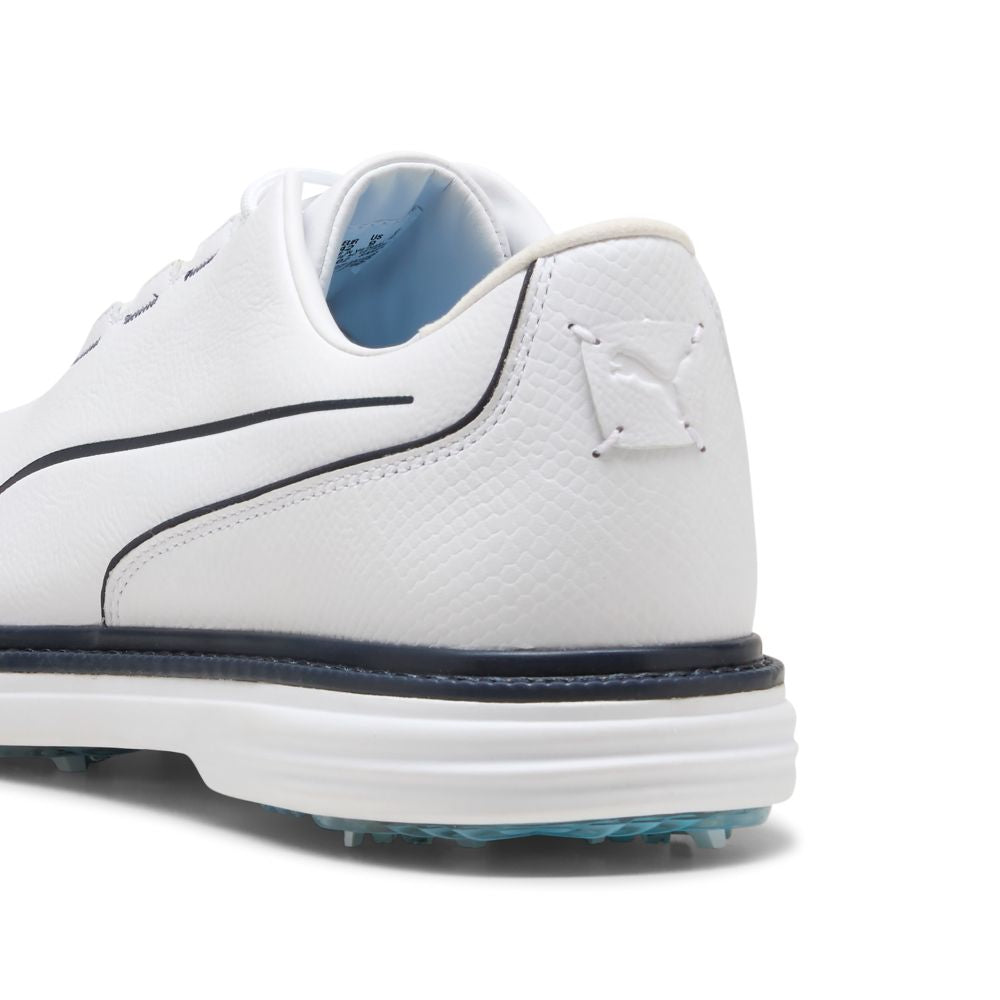 PUMA Avant Tour Spiked Golf Shoe 2026 - White / Deep Navy