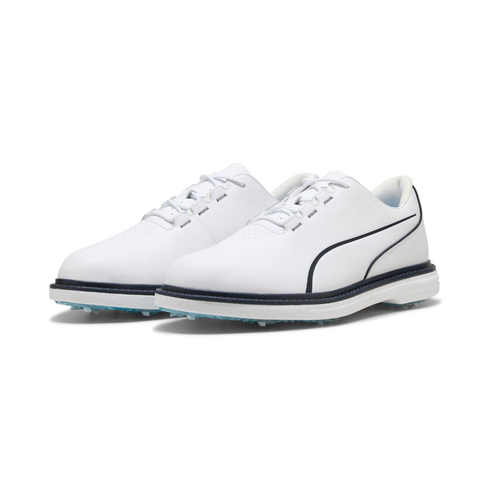 PUMA Avant Tour Spiked Golf Shoe 2026 - White / Deep Navy