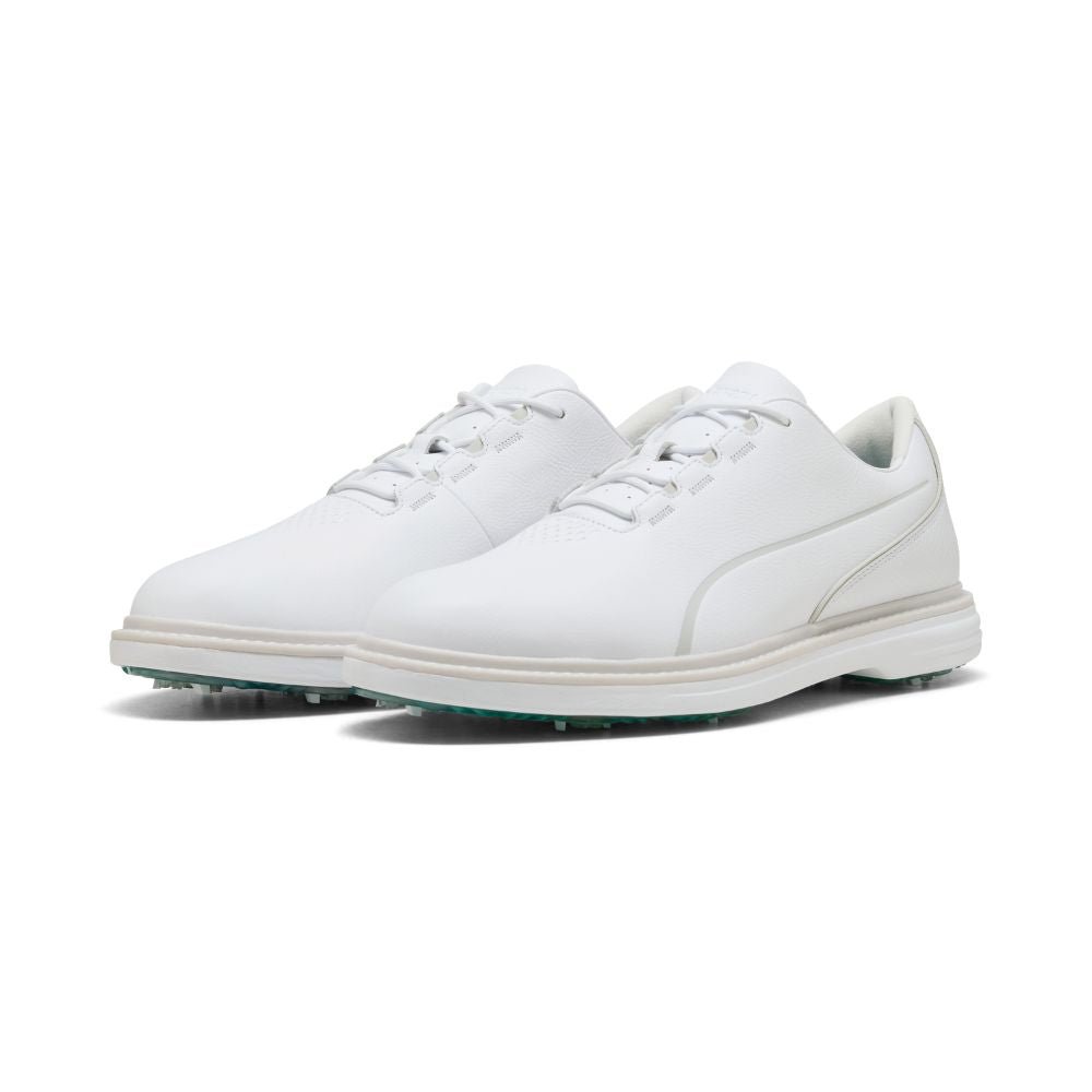 PUMA Avant Tour Spiked Golf Shoes 2026 - White / Feather Grey