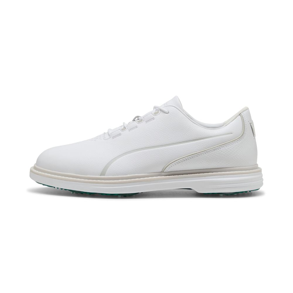 PUMA Avant Tour Spiked Golf Shoes 2026 - White / Feather Grey