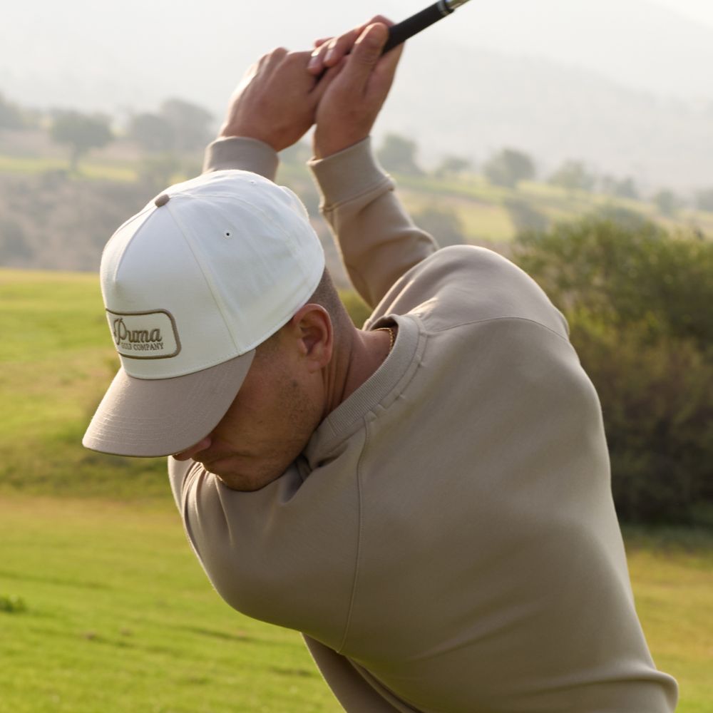 PUMA Cloudspun Fleece Golf Crewneck 2026 - Ice Coffee