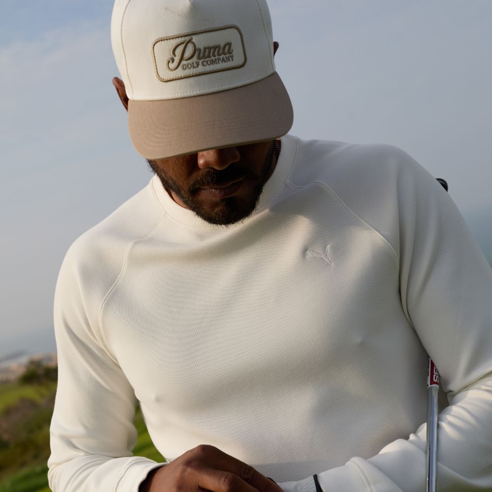 PUMA Cloudspun Fleece Golf Crewneck 2026 - Warm White