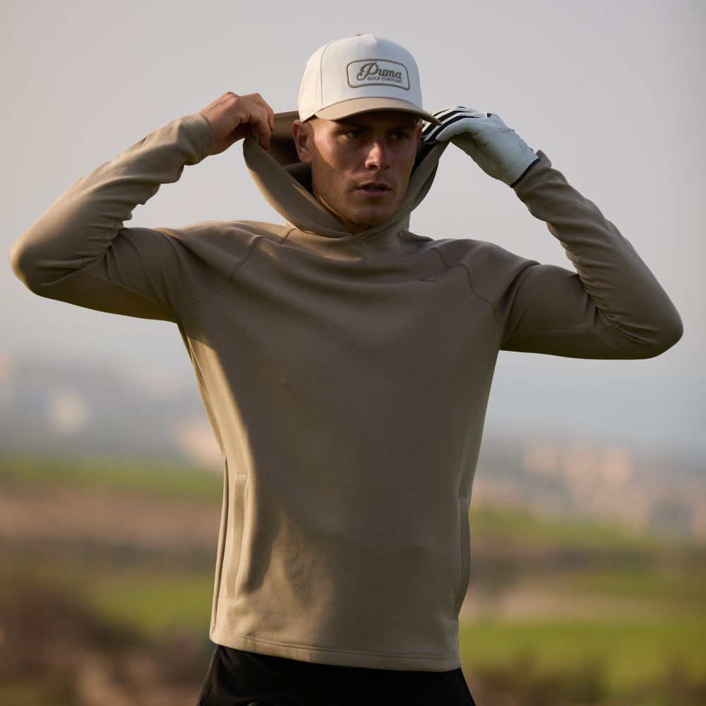 PUMA Cloudspun Fleece Golf Hoodie 2026 - Ice Coffee