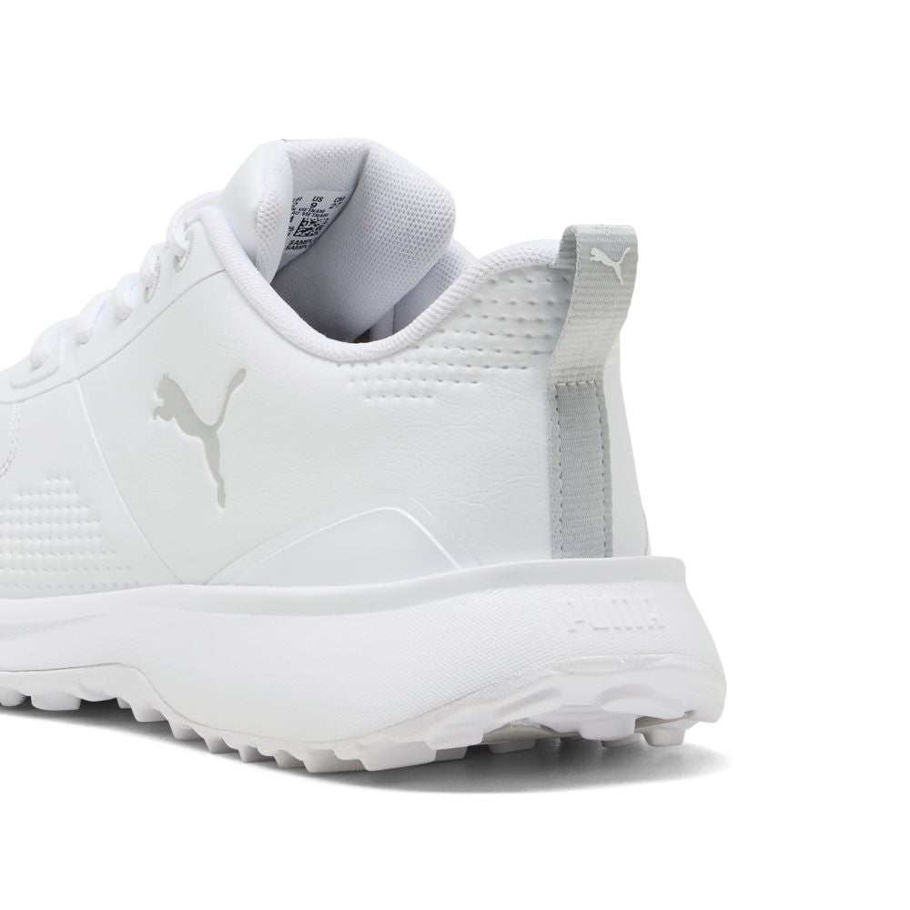 PUMA Fusion Grip 6 Evo Spikeless Golf Shoes 2026 - White / Ash Grey
