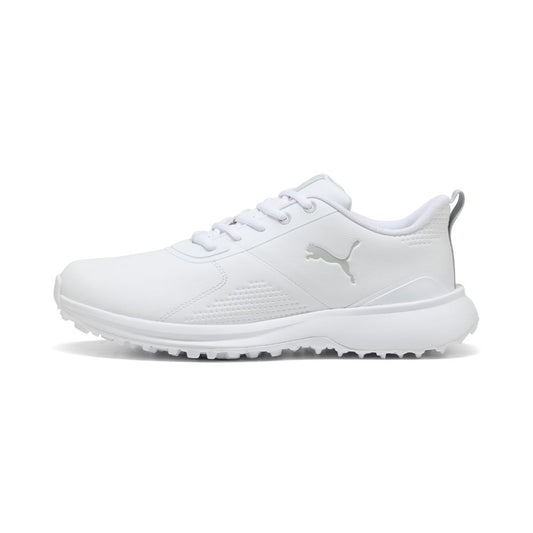 PUMA Fusion Grip 6 Evo Spikeless Golf Shoes 2026 - White / Ash Grey
