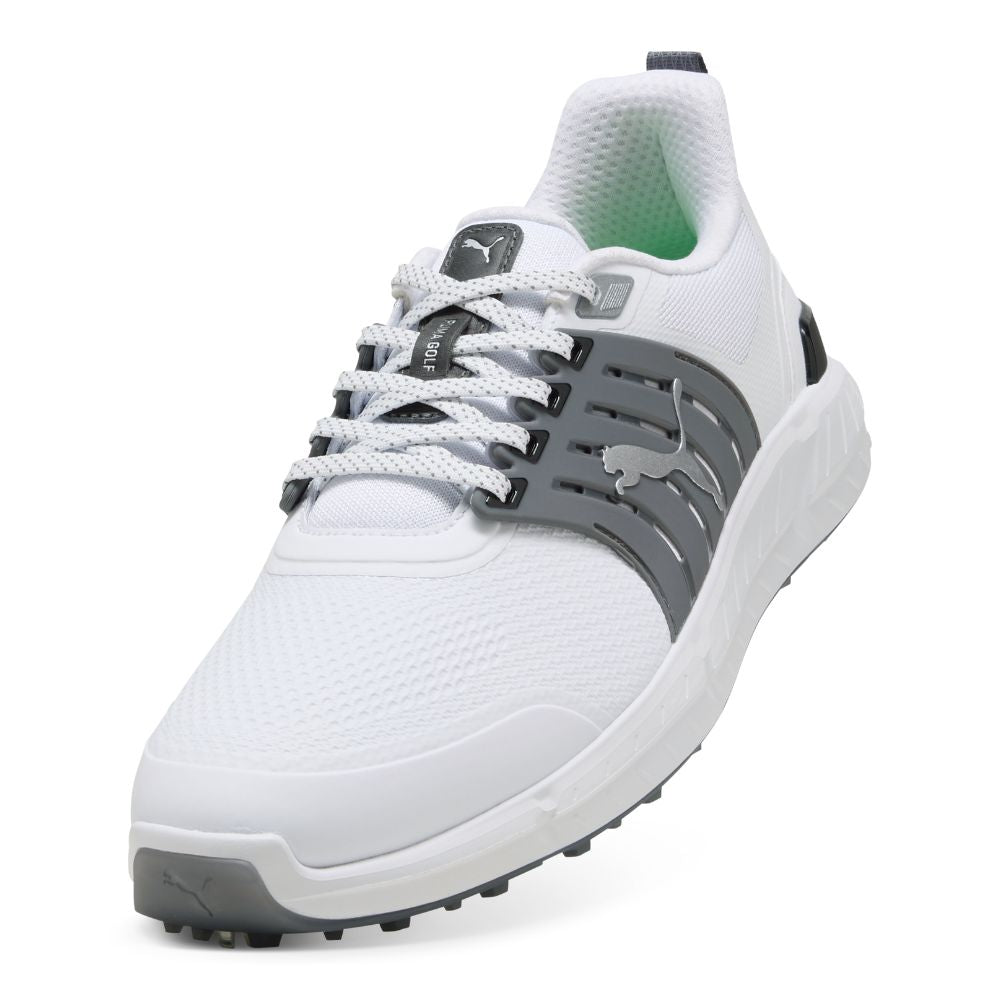 PUMA IGNITE Elevate 2 Tour Spiked Golf Shoe 2026 - White / Slate Sky / Black
