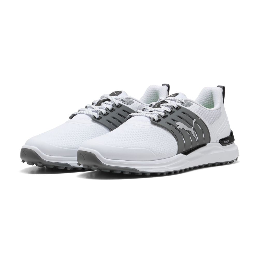 PUMA IGNITE Elevate 2 Tour Spikeless Golf Shoes 2026 - White / Slate