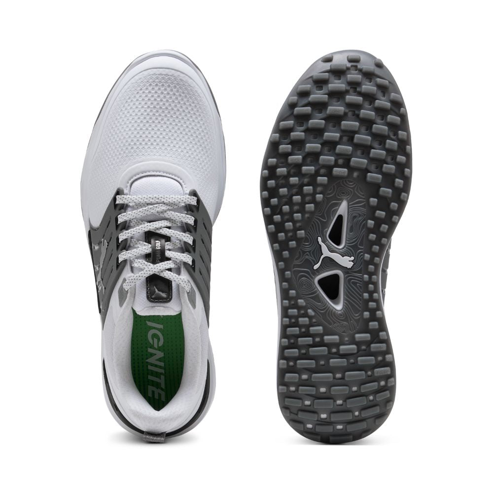 PUMA IGNITE Elevate 2 Tour Spikeless Golf Shoes 2026 - White / Slate