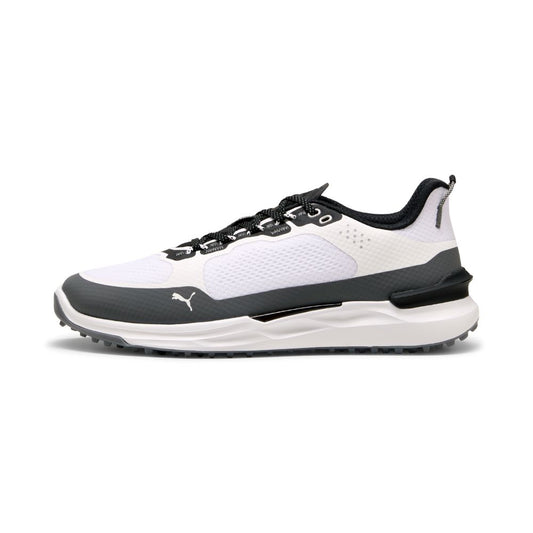 PUMA IGNITE Elevate X Spikeless Golf Shoes 2026 - White / Slate Sky / Black