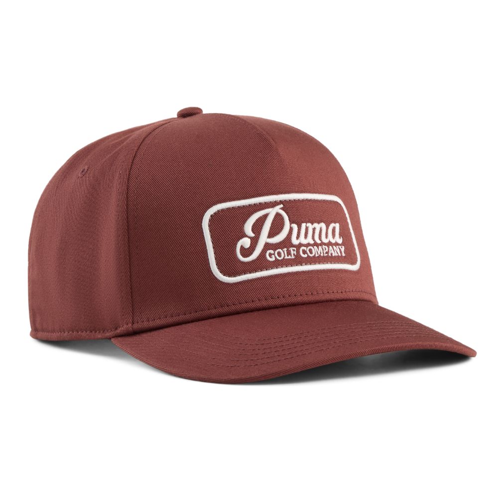 PUMA Juniper Men's Golf Cap 2026 - Rich Cocoa / Warm White