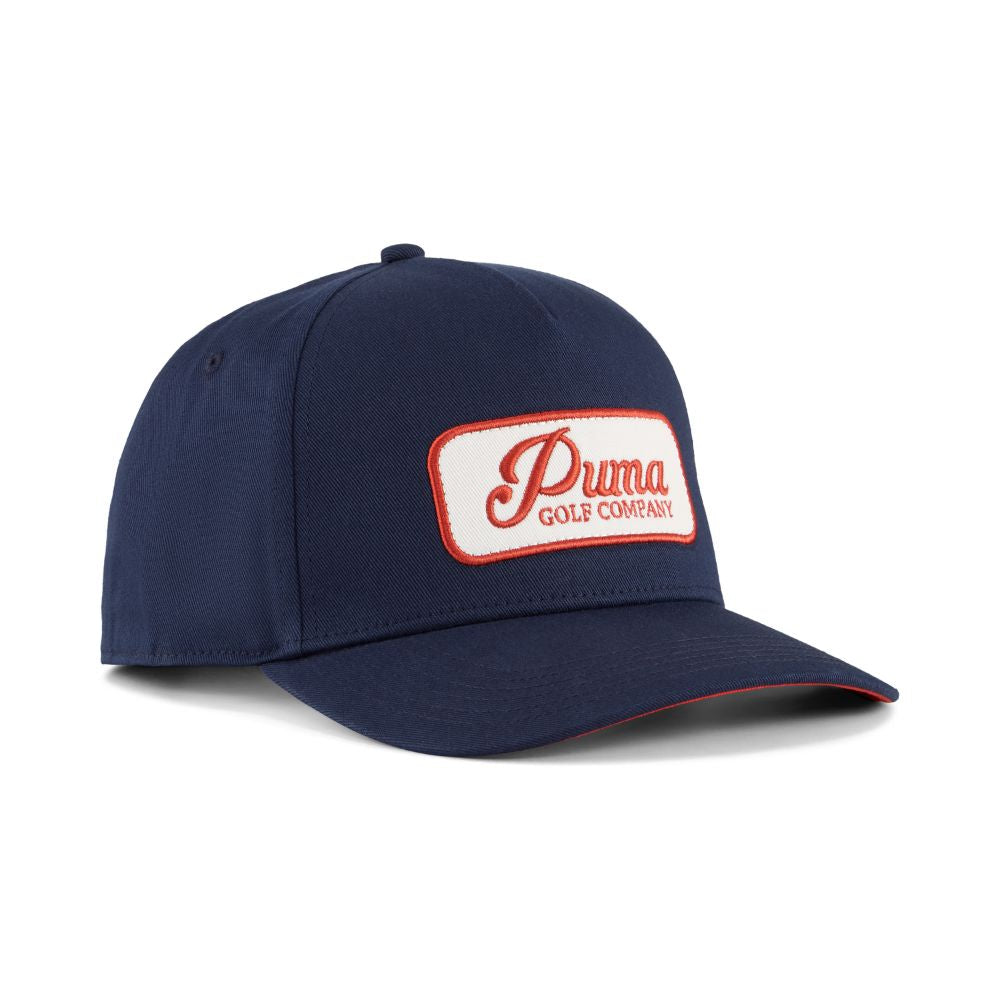 PUMA Jupiter Golf Cap 2026 - Deep Navy / Candy Apple