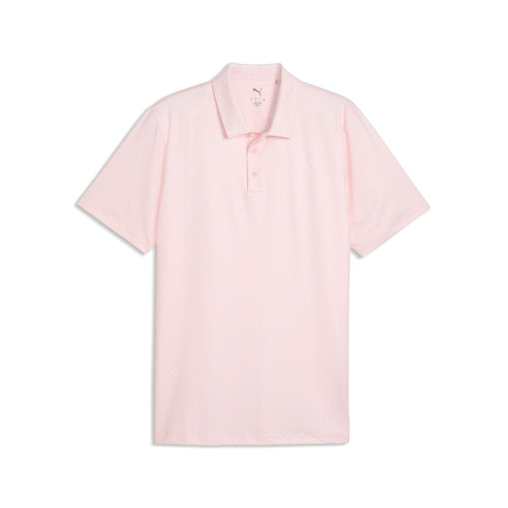 PUMA MATTR Scallop Men's Golf Polo Shirt 2026 - Rose Blossom / White Glow Rose Blossom / White Glow M