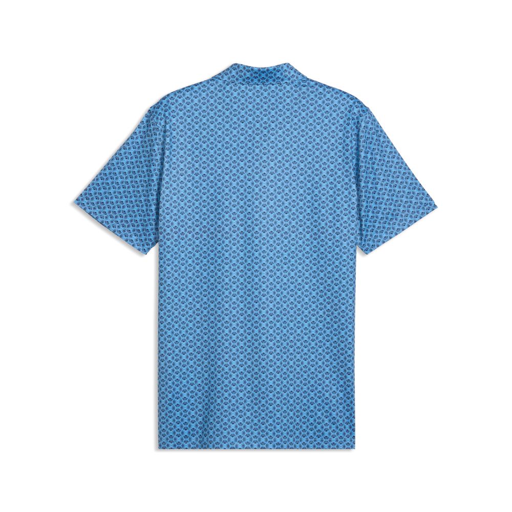 PUMA MATTR Scallop Men's Golf Polo Shirt 2026 - Team Light Blue / Deep Navy