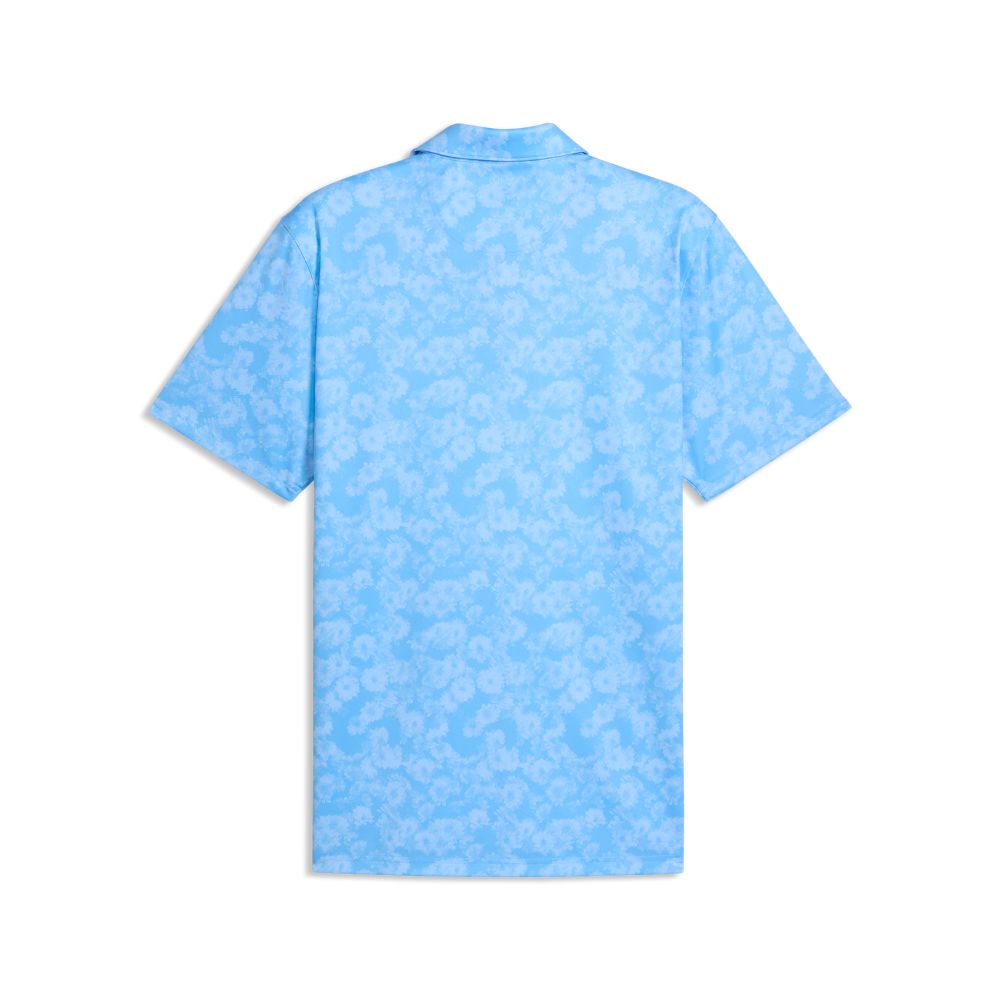 PUMA Pure 2.0 Floral Men's Golf Polo Shirt 2026 - Team Light Blue