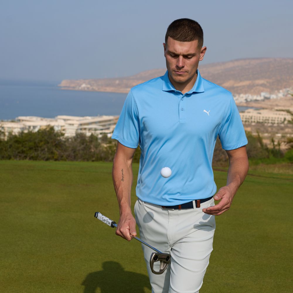 PUMA Pure 3.0 Golf Polo 2026 - Team Light Blue