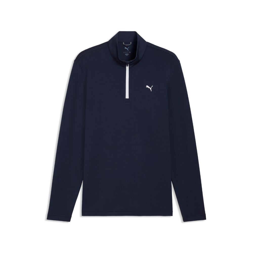 PUMA Pure 3.0 Texture Golf ¼ Zip 2026 - Deep Navy / White Glow Deep Navy / White Glow M