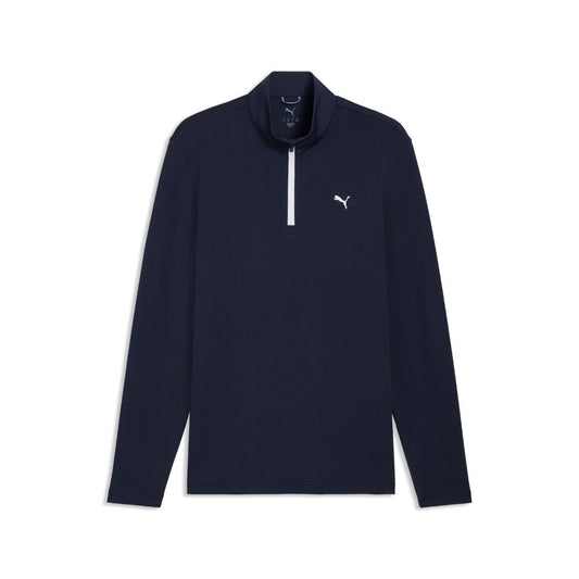 PUMA Pure 3.0 Texture Golf ¼ Zip 2026 - Deep Navy / White Glow Deep Navy / White Glow M