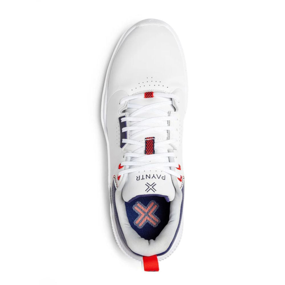 Payntr X 003 Mens Spikeless Golf Shoes - White / Navy