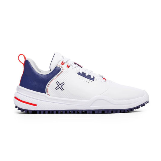 Payntr X 003 Mens Spikeless Golf Shoes - White / Navy White / Navy 7.5