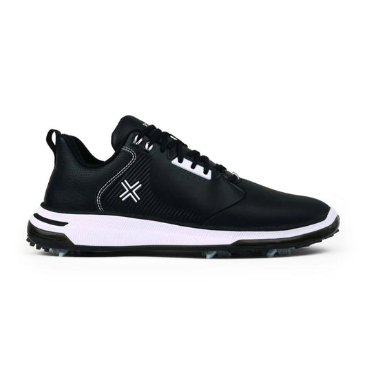 Payntr X 006 Mens Spiked Golf Shoes - Black Black 8