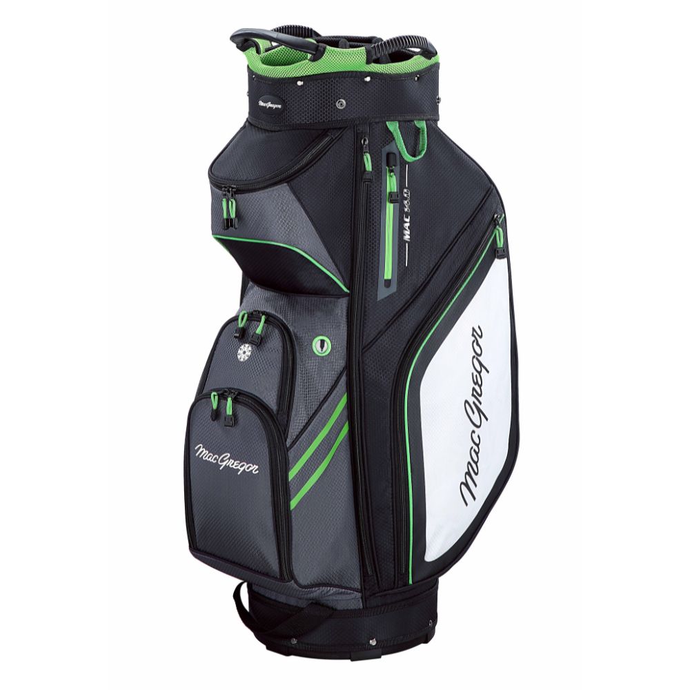 MacGregor Golf Principal 10" Cart Bag 2024 Black / Green / Grey  