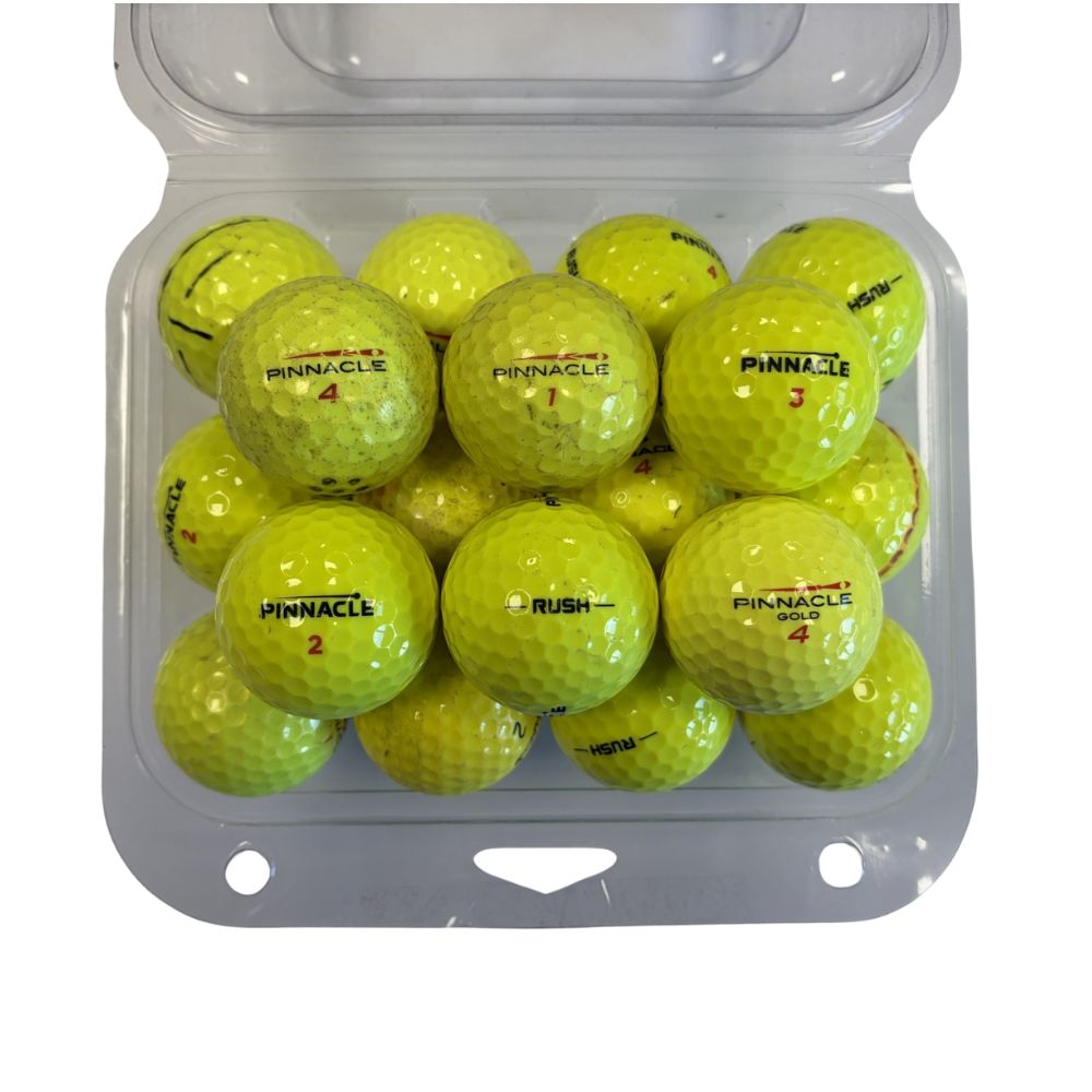 Pinnacle Grade C Recycled Golf Balls - 24 Pack - Yellow