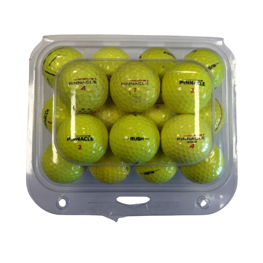 Pinnacle Grade C Recycled Golf Balls - 24 Pack - Yellow