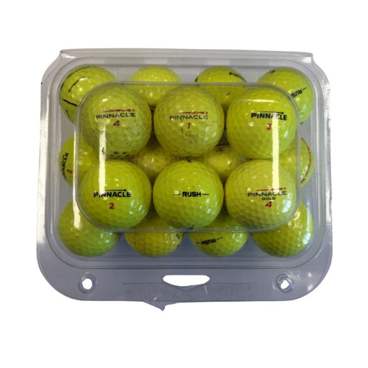 Pinnacle Grade C Recycled Golf Balls - 24 Pack - Yellow