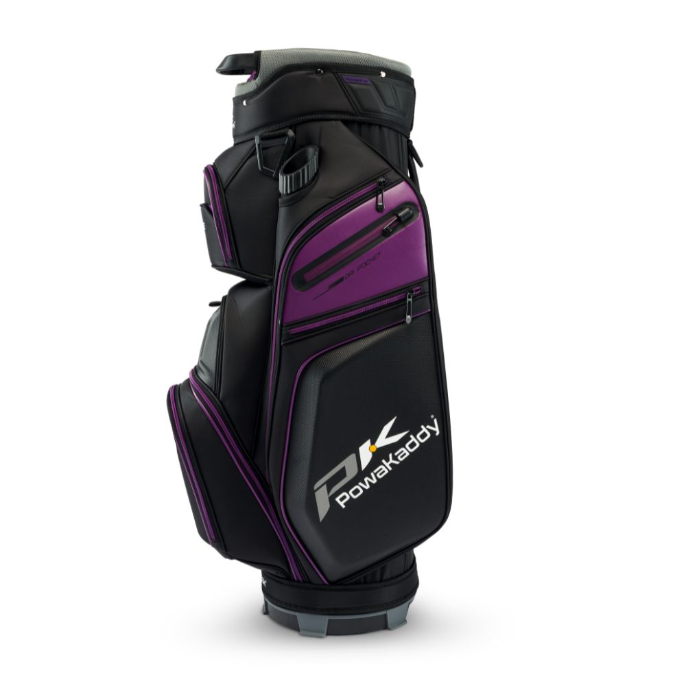 PowaKaddy Edge Golf Cart Bag - Black / Purple