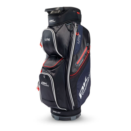 PowaKaddy Lite Golf Cart Bag - Black / White / Red Black / White / Red