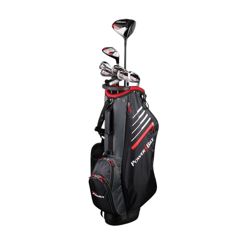 PowerBilt Golf Pro Power Men's 10 Piece Package Set - Stand Bag - PREORDER Standard Regular Flex Right Hand